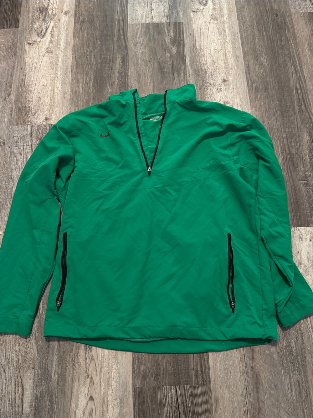 Nike Green Half-Zip Athletic Pullover